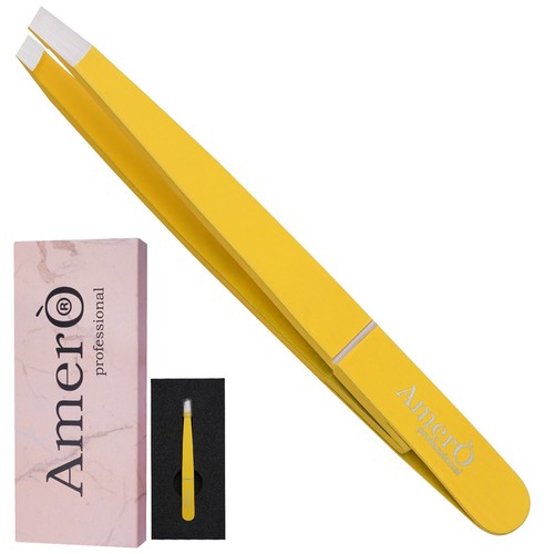 Amero Profi Augenbrauenpinzette - Präzision Edelstahl schräge Spitze Haar Re - Bild 2 von 69