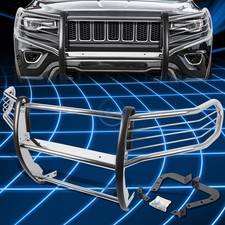 For 11-16 Jeep Grand Cherokee Chrome Bumper Grill Protector Grille Brush Guard