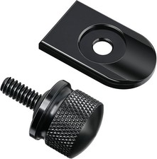 Amazicha Black Seat Bolt Tab Screw Mount Knob Cover Fit for Harley Touring