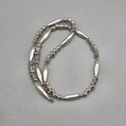 21" Navajo Bench Melon Bead Necklace Sterling Southwest Squash Pawn — photo 3