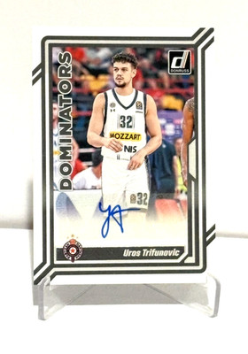 Uros Trifunovic 2023-24 Panini Donruss EuroLeague DOMINATORS Autograph