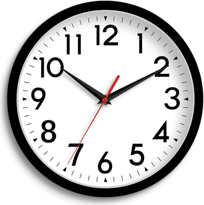 Wall Clock Small Analog 8 Inch Silent Non Ticking Battery Operated Modern Simple
