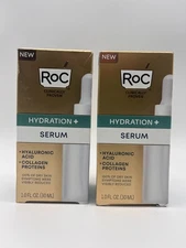 2x ROC HYDRATION + SERUM w/ HYALURONIC ACID 1oz EACH EXP 07/2027 NEW MR 427
