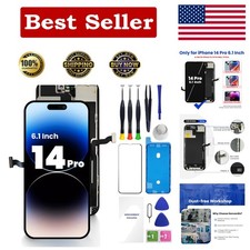 iPhone 14 Pro Screen Replacement Kit 6.1" Glass Waterproof Adhesive Repair Tpyag