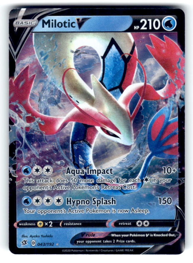 SWSH02: Rebel Clash #043/192 Milotic V