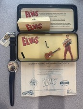 Elvis Presley Fossil Watch New Original Tin with Pin Limited Edition No Box