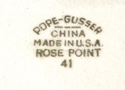 Vintage Pope-Gusser Rose Point Covered Round Butter Dish with Ice Insert USA — photo 4