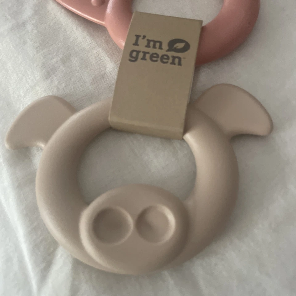 Mordedor de bebé - Pequeños bioplásticos - Soy verde - Hecho de caña de azúcar - Juguete de dientes - Foto 4 de 4