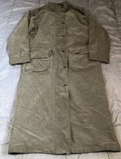 Woolrich Women s Size Medium Chore Coat Khaki Long Barn Jacket Thermal