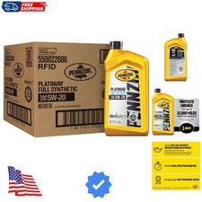 Platinum Full Synthetic 5W-20 Motor Oil 1-Quart, Case of 6 46.39 per gallon
