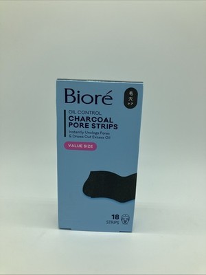 Instant Blackhead Removal - Biore Charcoal Deep Cleansing Pore Strips, 18 Count