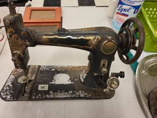 Eldredge Sewing Machine Antique Vintage Treadle Hand Crank Collectible Decor
