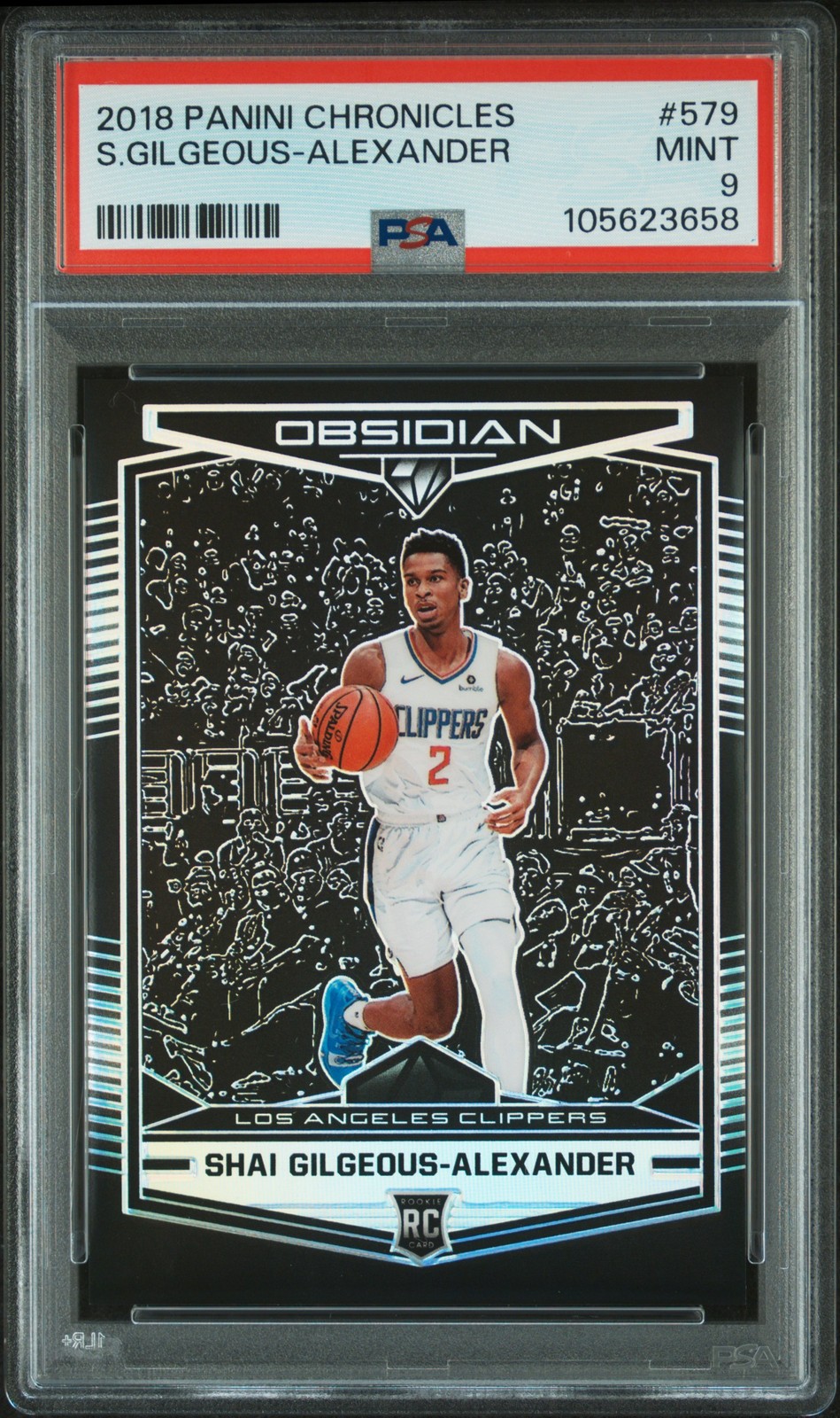 2018 PANINI CHRONICLES #579 SHAI GILGEOUS-ALEXANDER ROOKIE RC PSA 9
