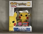 Funko Pop! Games Pokémon Pikachu #598 Flocked 2020 Fall Convention Limited Edit…