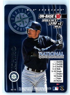 2001 MLB Showdown Pennant Run #169 Ichiro Suzuki National Convention Promo RC