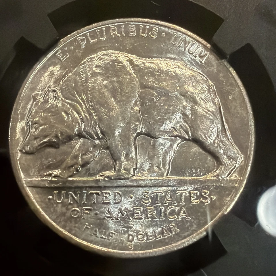 1925 S California Commemorative Half Dollar NGC MS64 Mint State VaultBox Silver - Image 4 of 4