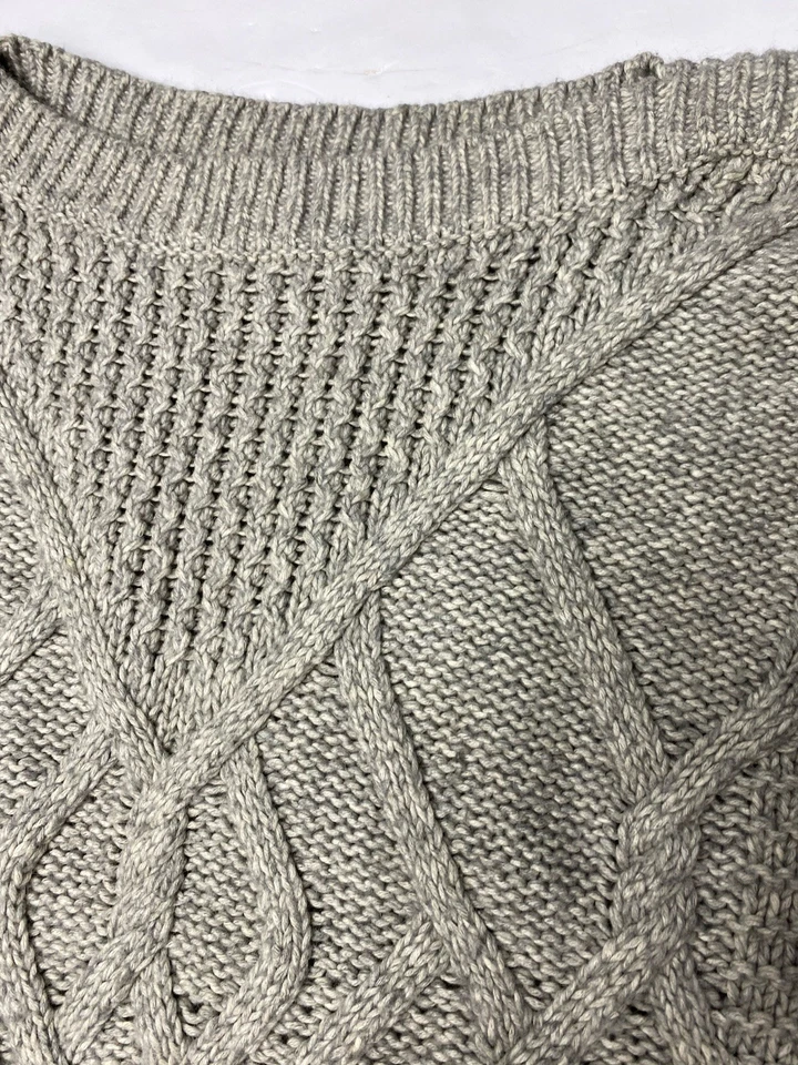 Suéter Jersey Victoria’s Secret Con Cordón Cómodo Crew Tejido Gris Talla Mediana Foto 3 de 4