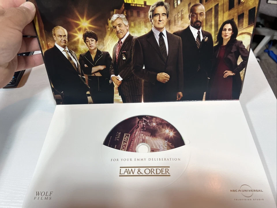 LAW & ORDER For Your EMMY Consideration FYC DVD Set Wolf Films RARE SLEEVE Foto 3 de 4