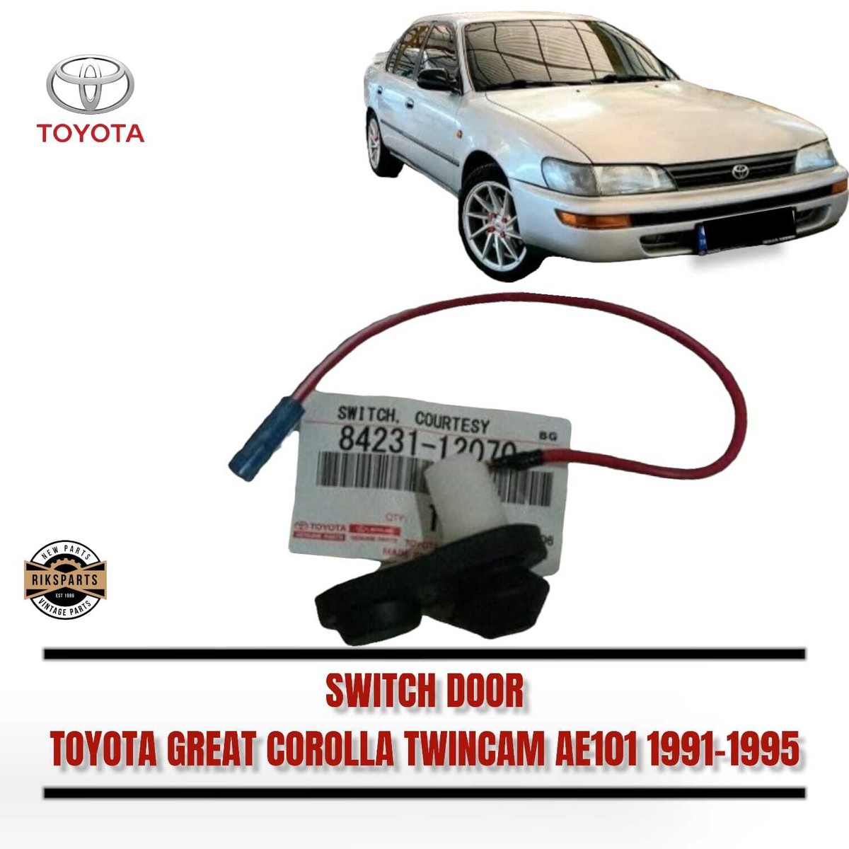 (*^▽^*) New Toyota Land Cruiser OEM FJ80 FZJ80 Front Door Courtesy