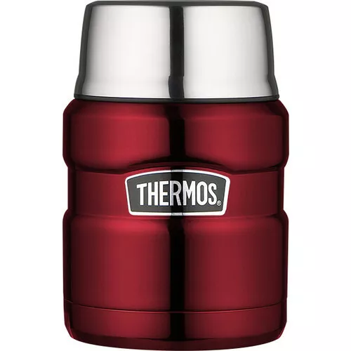 New THERMOS Stainless King S/Steel Vacuum Insulated Food Jar 470ml with  Spoon