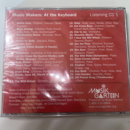 CD Music Makers :at the keyboard Listening CD1 by MUSIK GARTEN - Picture 2 of 2