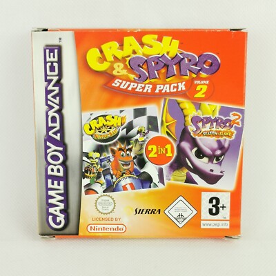 Crash & Spyro Super Pack Vol 2 Gameboy Advance Nintendo Komplett OVP PAL