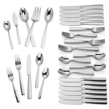 Lenox LACHLAN - Stainless Steel 65-piece Flatware Set - NEW OTHER