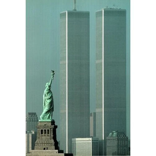 AMERICA STANDS TALL - TWIN TOWERS POSTER - 24x36 NEW YORK CITY SKYLINE 36021