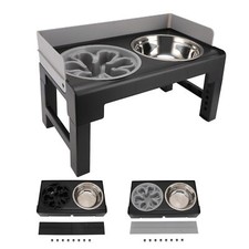 Elevated Dog Bowls Mess Proof Raised Dog Bowl Stand Neck Guard Dog Feeder