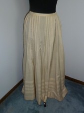 Antique Skirt Victorian Edwardian Silk Blend Period Costume Vintage