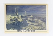 Ice Covered Buildings Summit of Mount Washington White Mountains NH Postcard