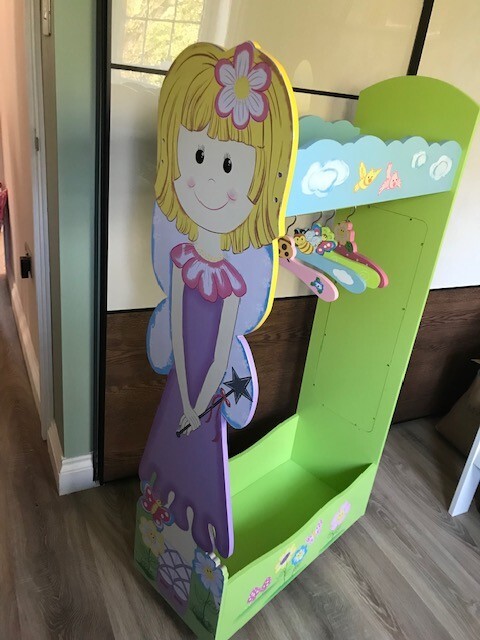 Kids Girls Clothes Rack Liberty House Wooden Fairy Dress Up