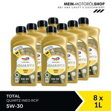 Total Quartz Ineo RCP 5W-30 Motoröl Peugeot PSA B71 2290 8x1 Liter = 8 Liter