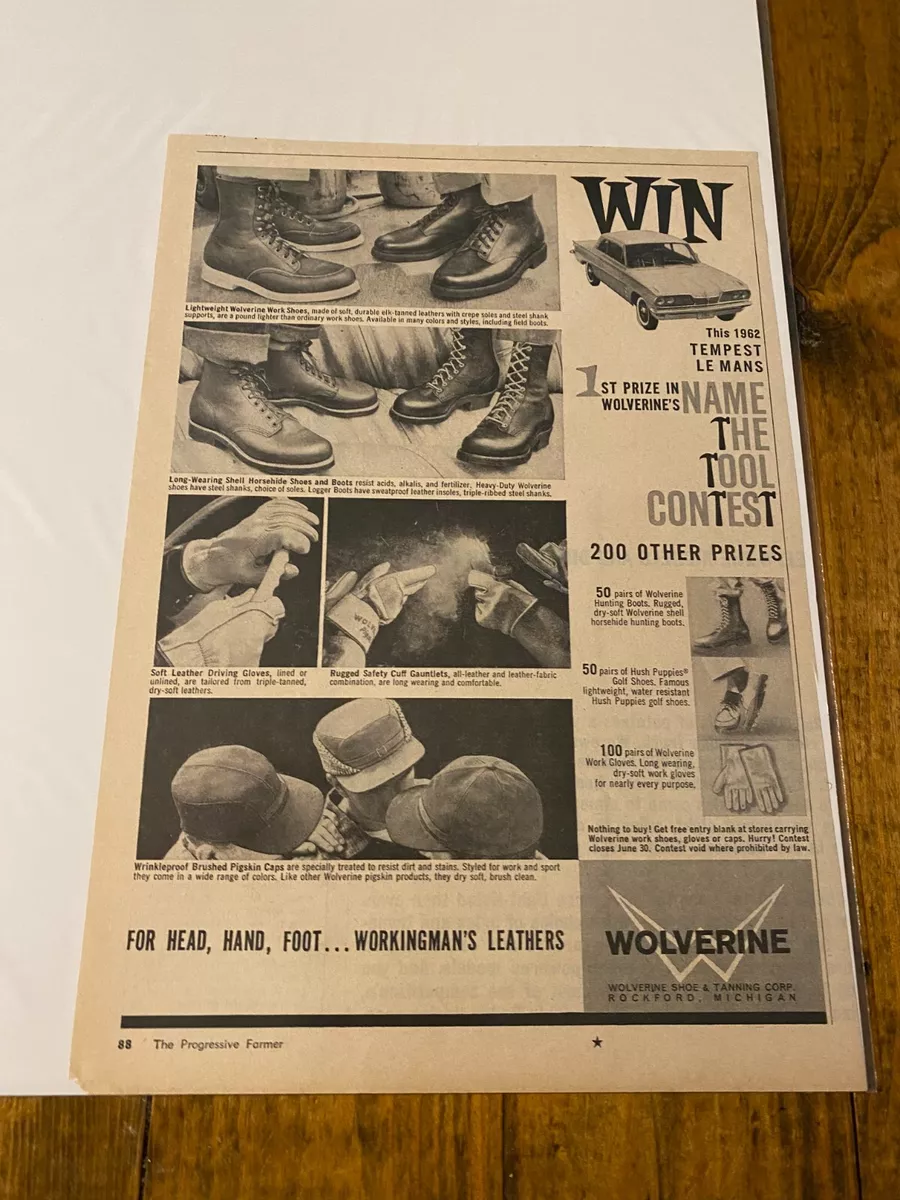 Vintage 1962 Wolverine Shoe Company ad eBay