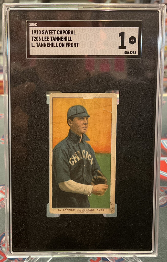 1910 Sweet Caporal T206 Lee Tannehill L Tannehill On Front SGC 1 PR Chicago