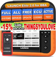 2025 LAUNCH X431 Creader Elite 2.0 BBA OBD2 Scanner for BMW Mercedes-Benz Audi
