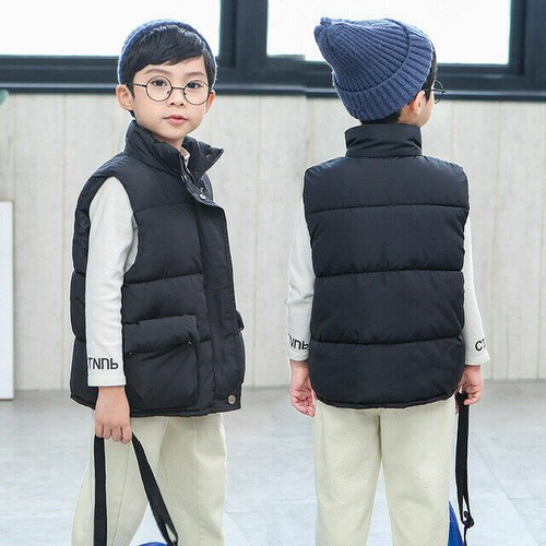 Gilet scaldacorpo imbottito gilet piumino bambino ragazzo ragazza bambino scaldacorpo cappotto - Foto 10 di 10