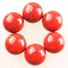 20Pcs 8x4mm Red Jasper Round Cab Cabochon SJ98637