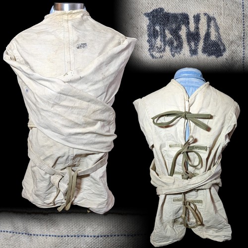 vintage selvedge canvas usva straitjacket strait straight jacket