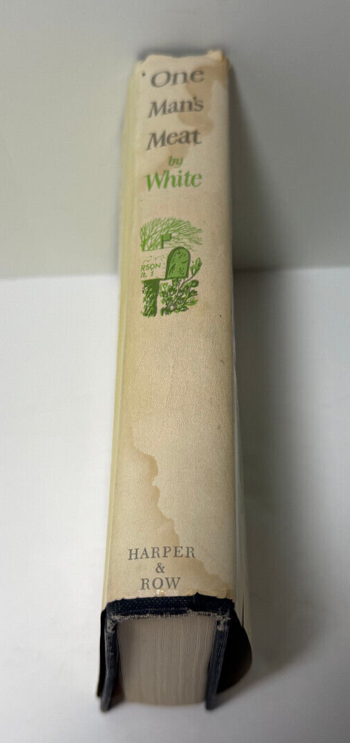 FILA One Man's Meat By E.B. White G Medal Edition 1944 Harper & Row HC Dust Jacket