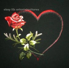 Chinese 100% real natural silk thread,su hand embroidery kits:heart flower 