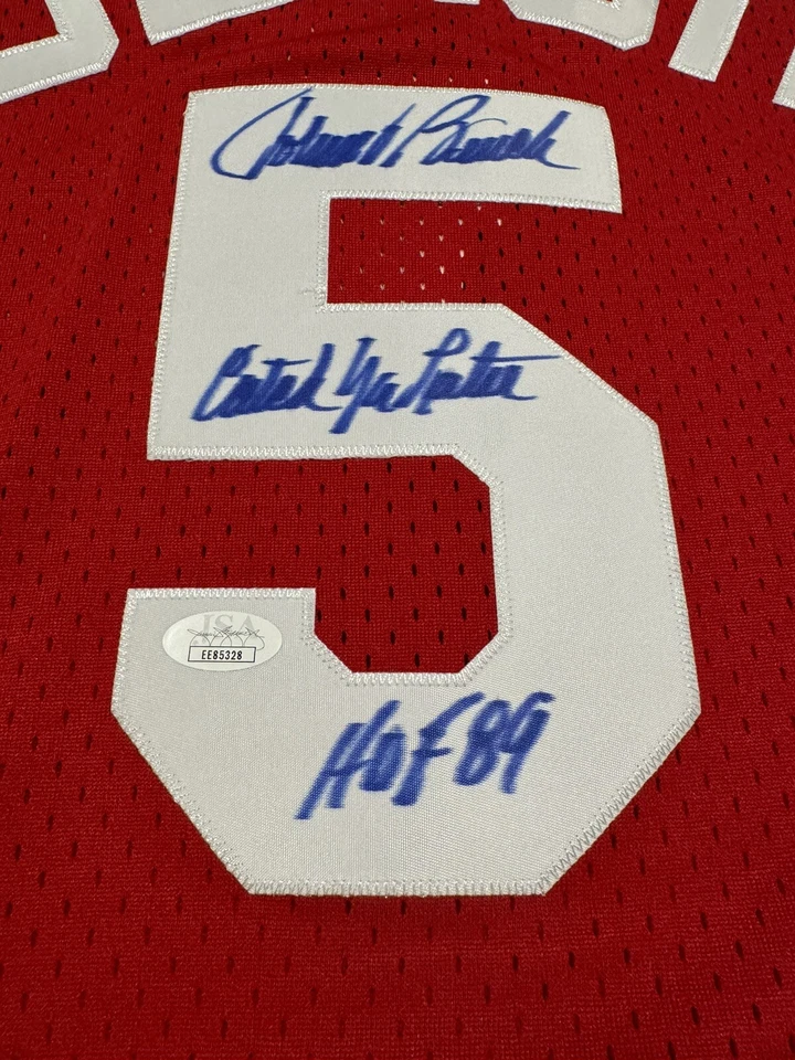 Johnny Bench AUTO “ Catch Ya Later ” HOF 89 Signed Reds Jersey JSA CERT - Image 4 of 4