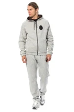 BILLIONAIRE COUTURE Tracksuit Gray Cotton Sweater Pants Set s. 4XL RRP $1300