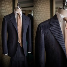 Men Suit Regular Fit Single Breasted Summer Beach Notch Lapel Tuxedos Seersucker