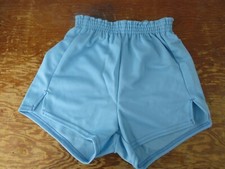Vintage NOS 70's Dodger gym running Shorts Youth Sizing Light Blue