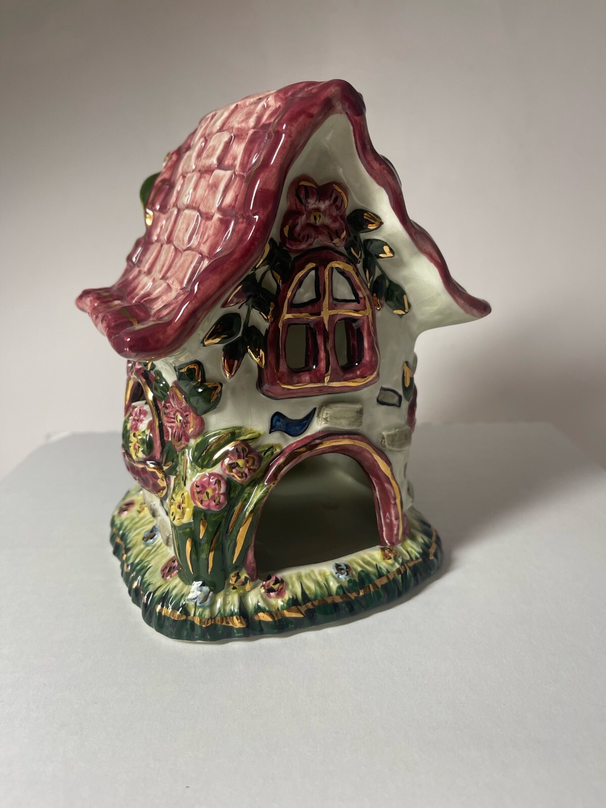 Kimberly Designs 2001 candle votive tea light house Fairy Garden House