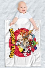 Looney Tunes Soft Fleece Baby Blanket, Cozy Crib Throw 30"x40" Smaller Group