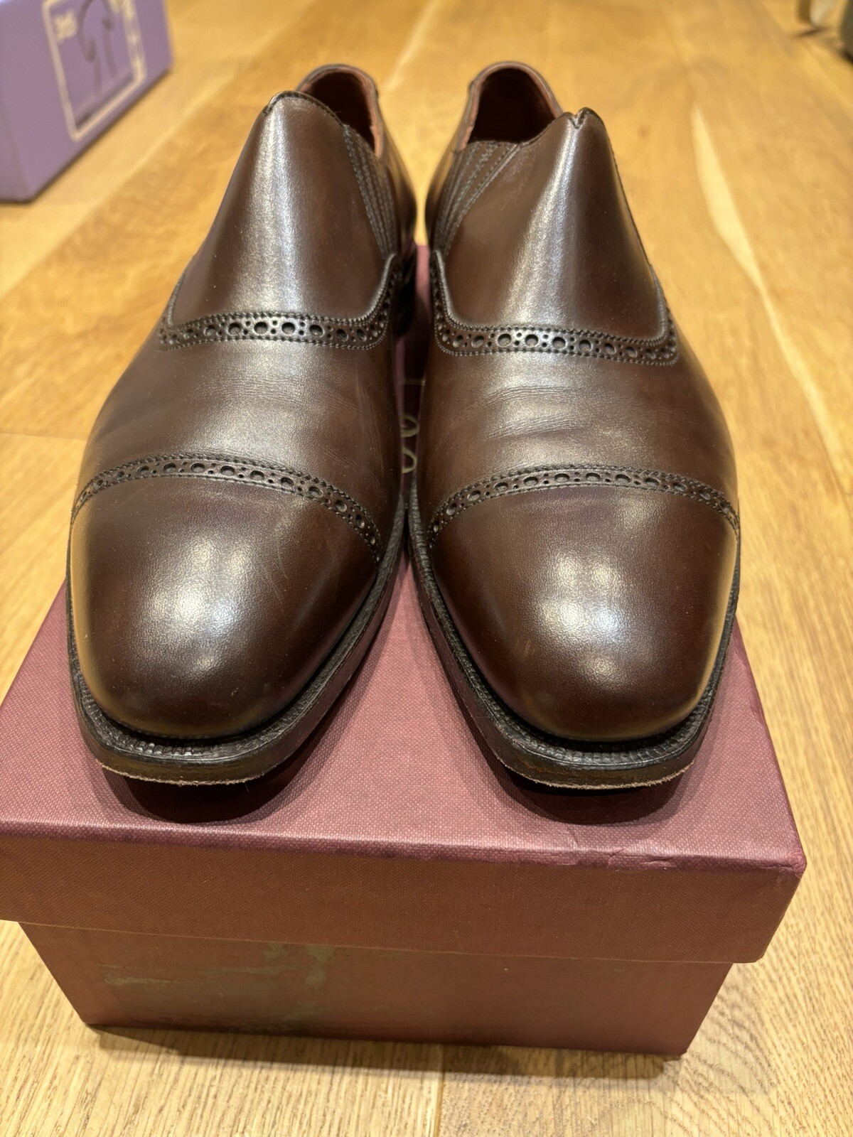 George Cleverley  Jack Size UK 8 Oxfords In Brown Calf RRP £620 image 3