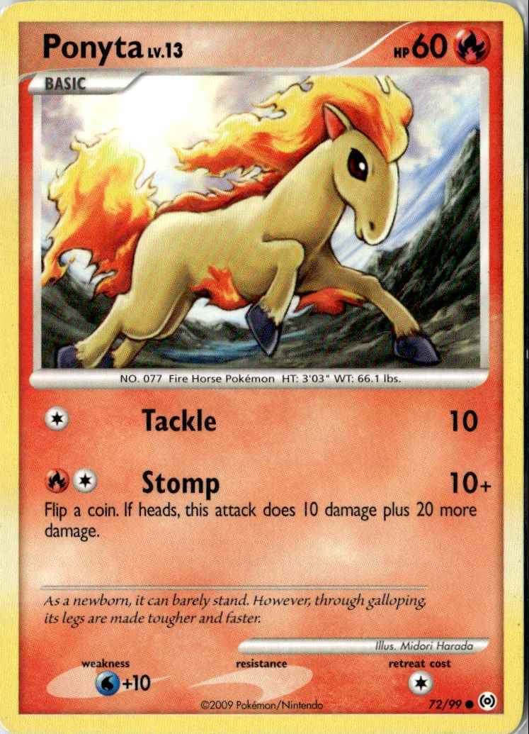 2009 PLATINUM ARCEUS PONYTA 72/99