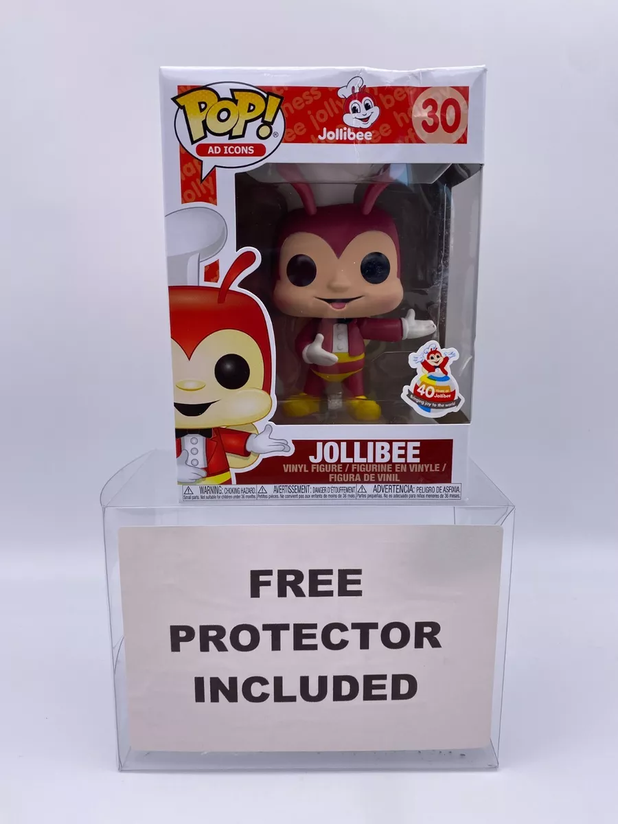 Funko Pop Jollibee #30 Ad Icons Vinyl Figure Jollibee 40Years Protector Box Wear
